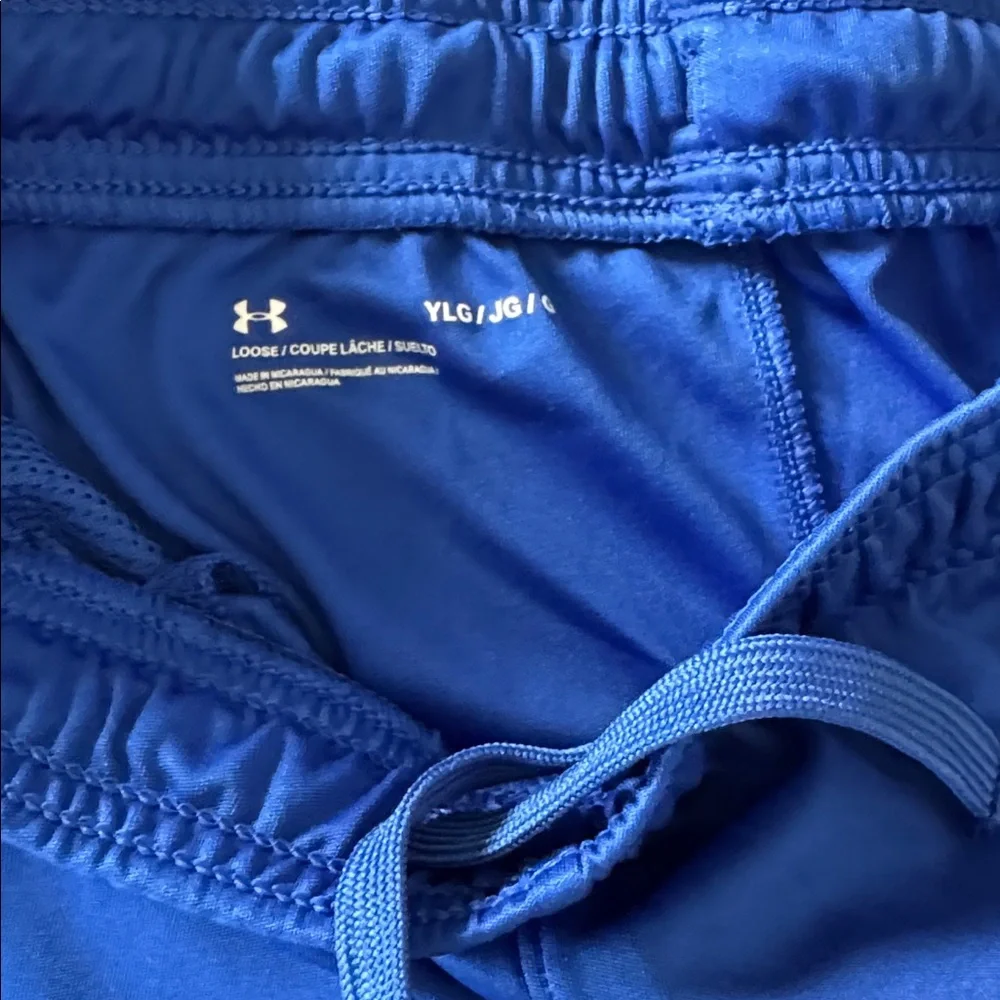 Under Armour Boys Navy & Blue Performance Shorts Size Large - Picture 7 of 9